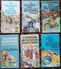 Livros  colecção do Colegio das 4 Torres de Enid Blyton