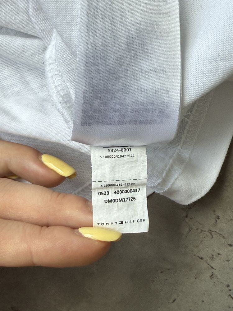 Нова чоловіча футболка Tommy Hilfiger біла з лого
