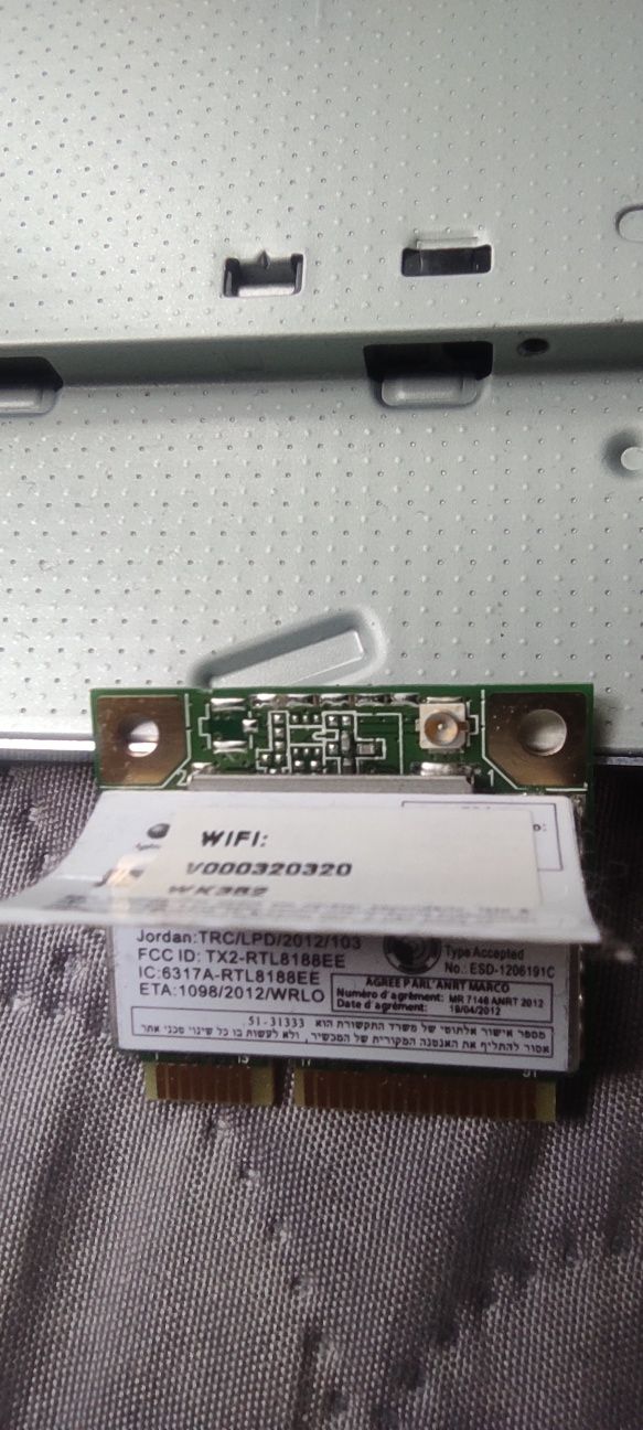 Karta wifi Realtek rtl8188ee do laptopa  na mini Pci