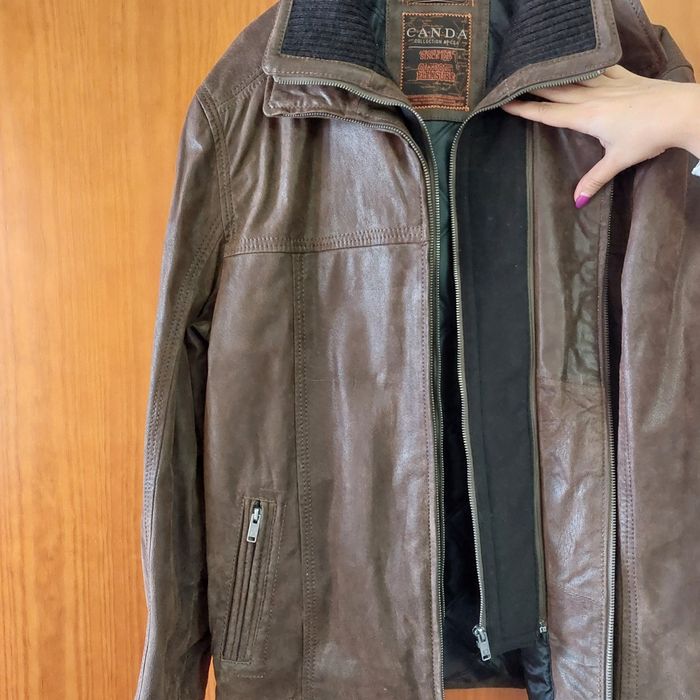 Casaco de couro Canda