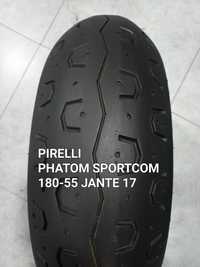 pneu seminovo mota 180/ 55 jante 17 pirelli phatom sportcom