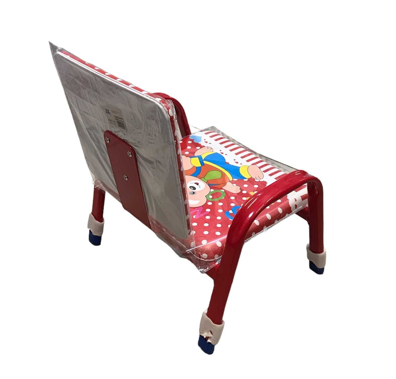 Krzesło Dziecięce Metalowe z Piszczałką Czerwony
