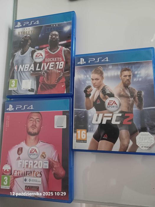 Ufc 2, NBA Live 18, Fifa 20 PS4