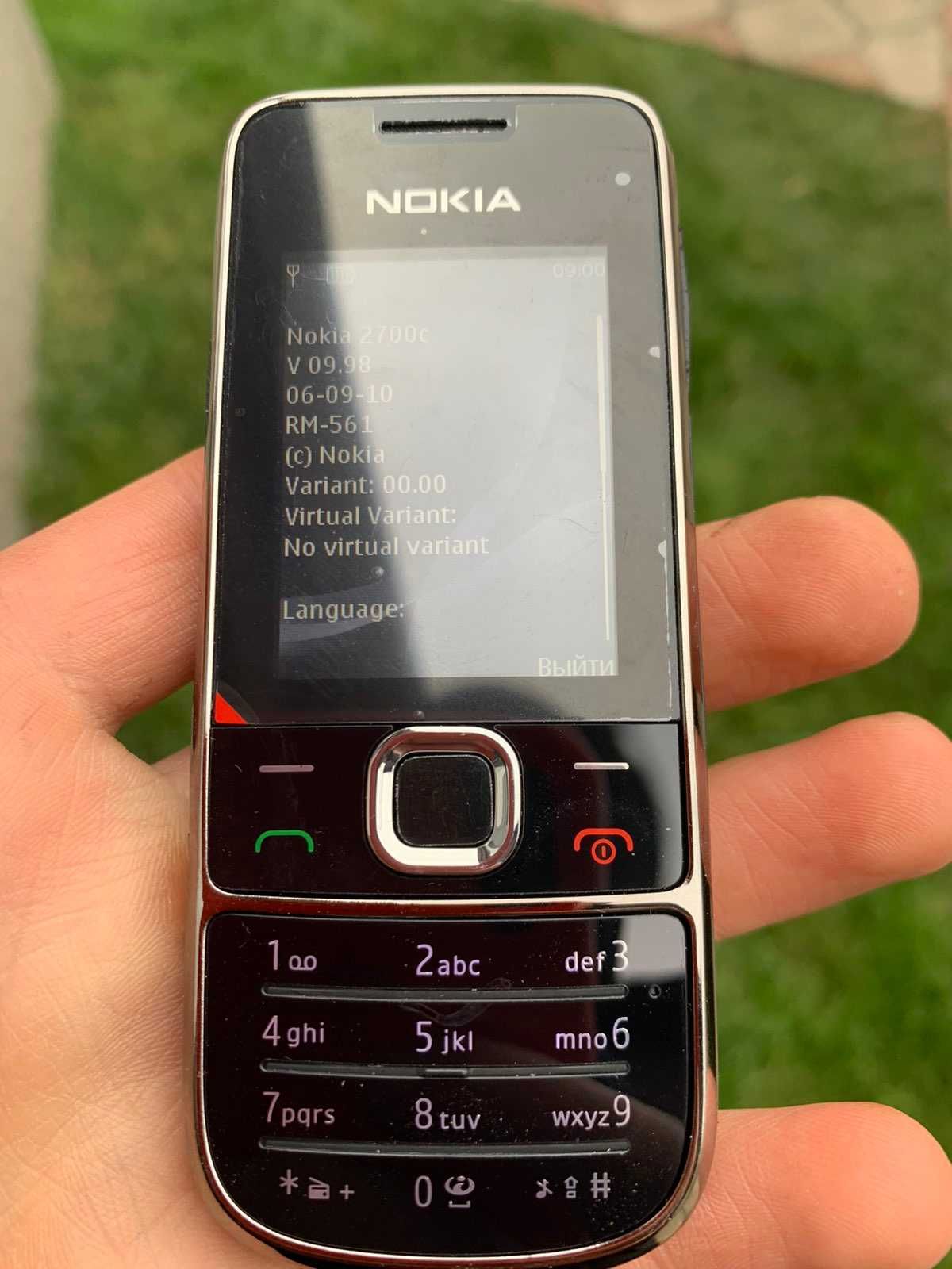 Простой мобильный телефон Nokia 2700 черный 1 сим (новый)
