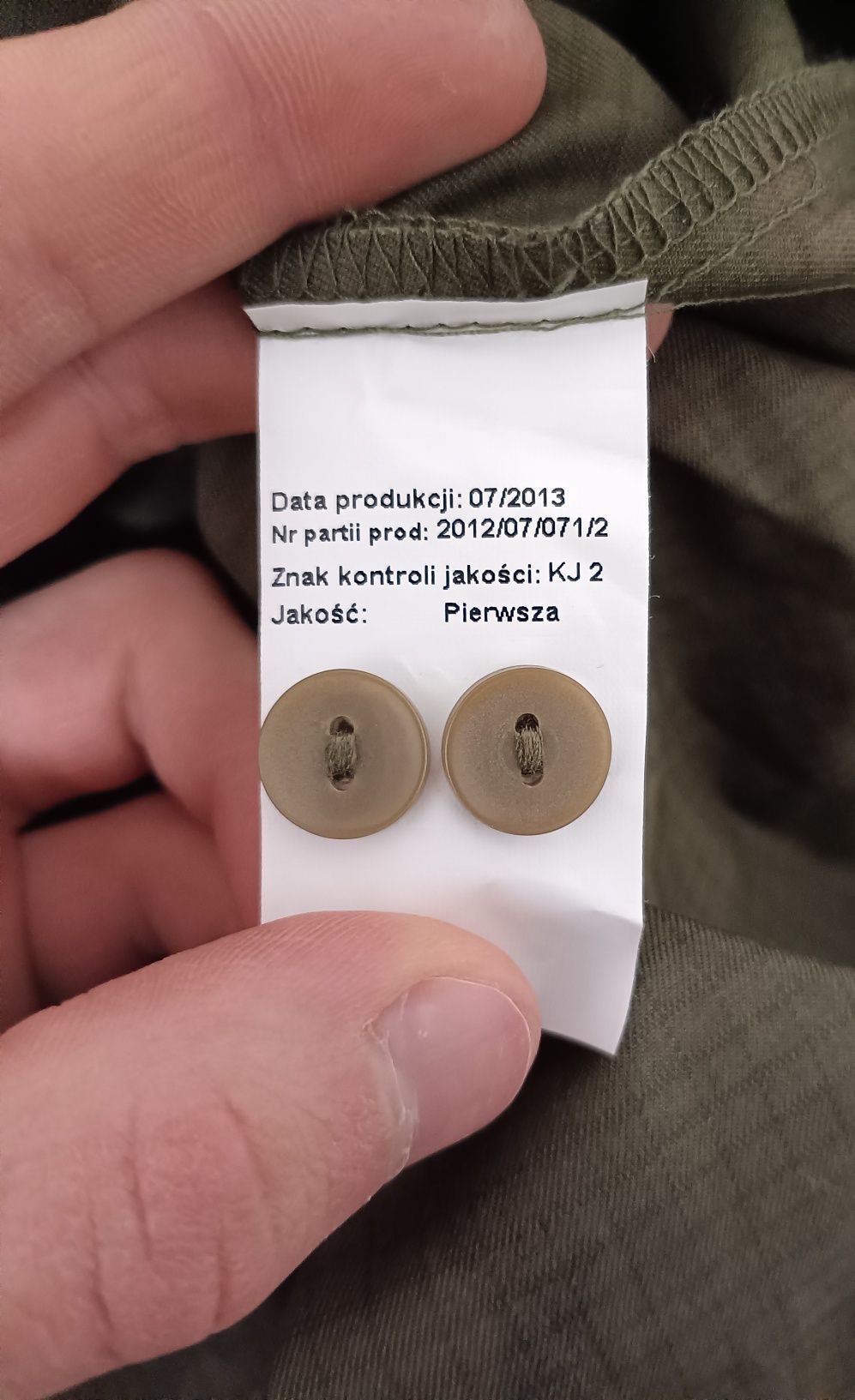 Koszula Wojskowa Polowa Polska WZ 93 304/MON.  (NOWA)