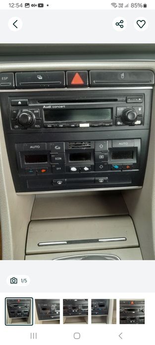 Radio Audi concert audi a4 b6, b7