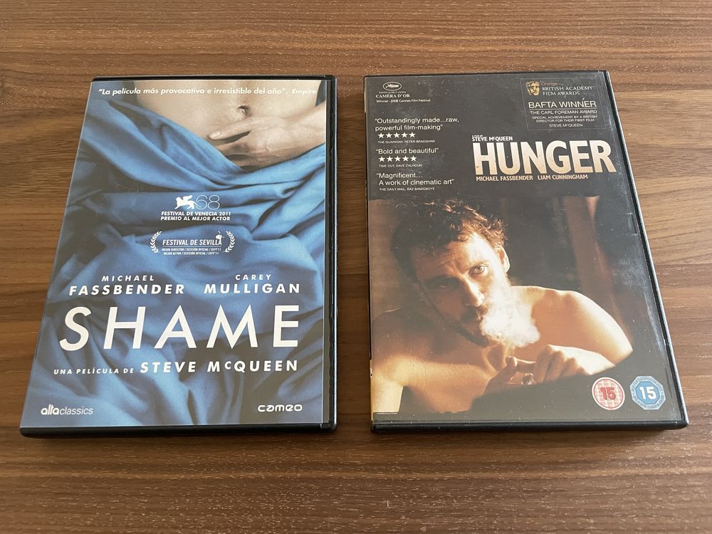 DVD Shame (ESP) + Hunger (UK) - Steve McQueen