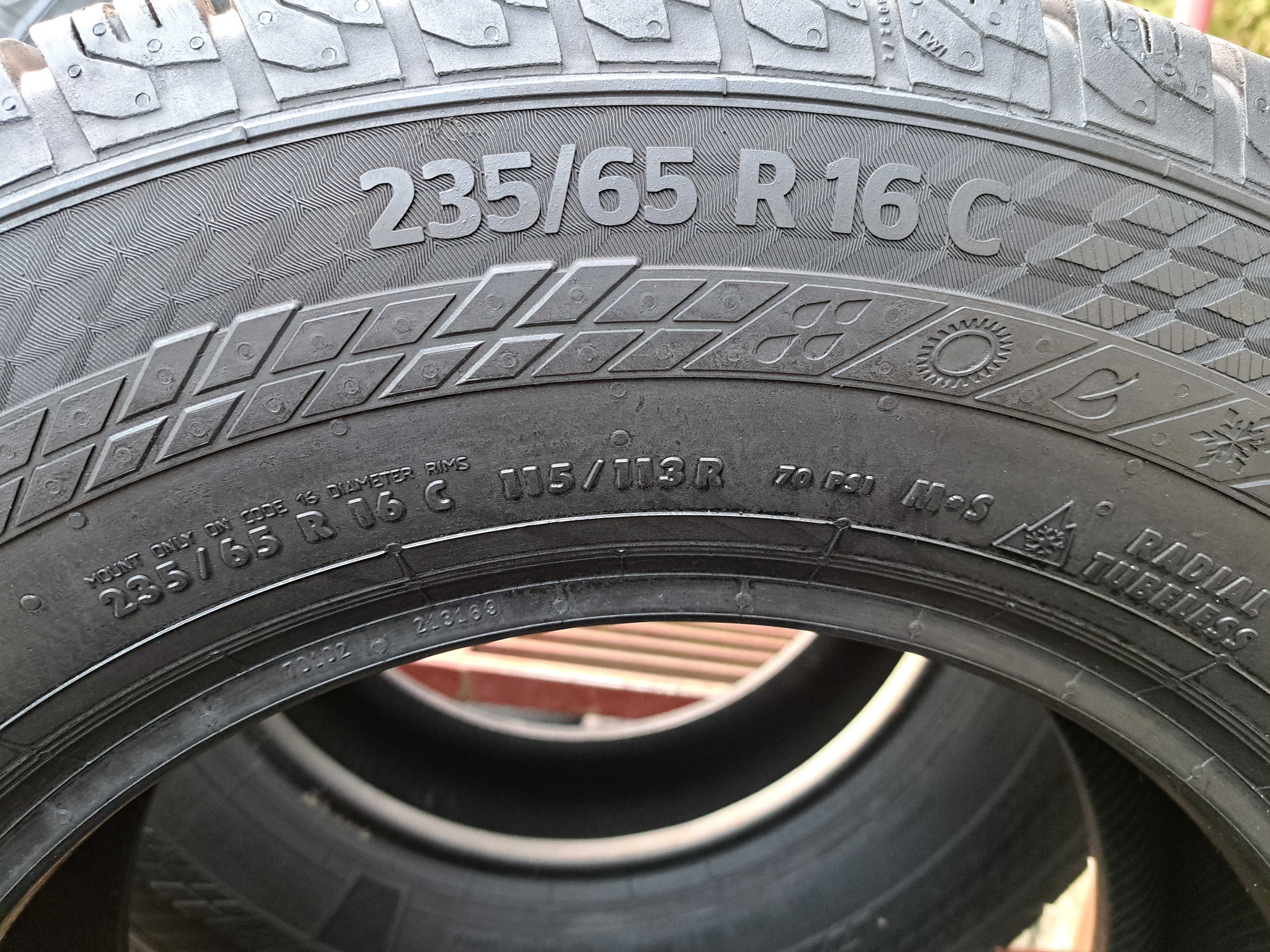 4 Opony JAK NOWE wielosezonowe 235/65 R16C Continental Montaż Gratis !