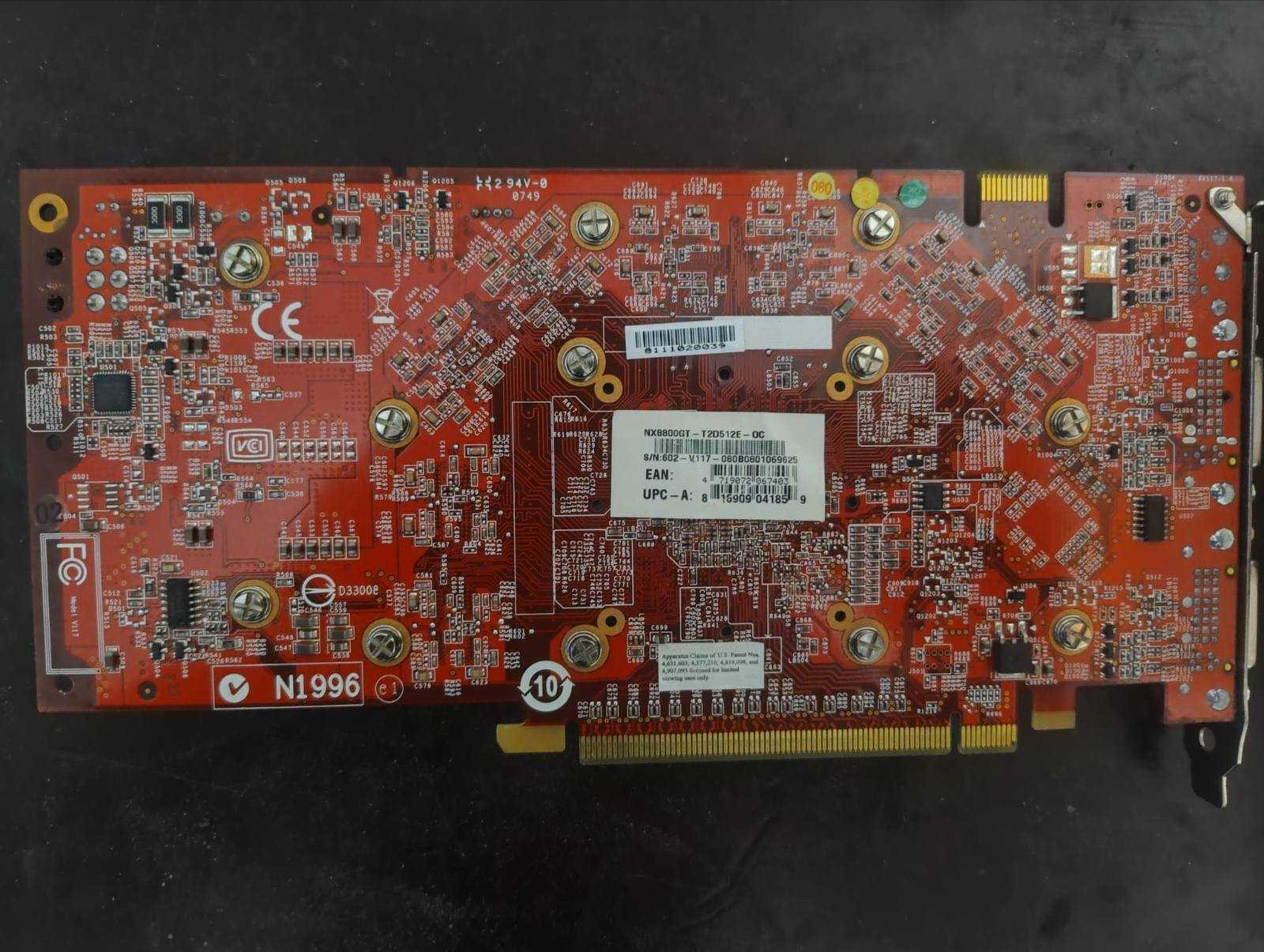 Видеокарта  NX8800GT-T2D512E OC - Pcie 512MB GDR3 3PORT Dual