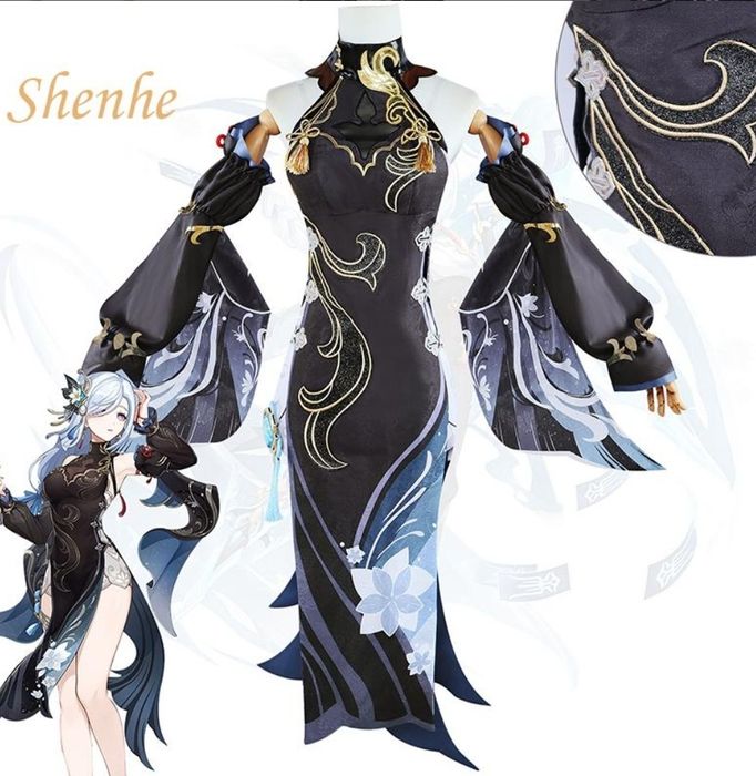 Przebranie kostium Cosplay Genshin Impact Frostflower Dew Shenhe