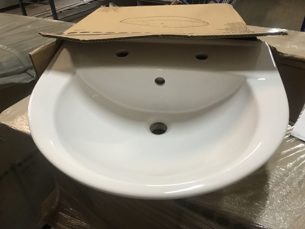 Nowa umywalka ceramiczna 55 2 otwory Cersanit