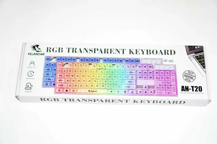 Клавіатура RGB USB Yelandar YX-M20