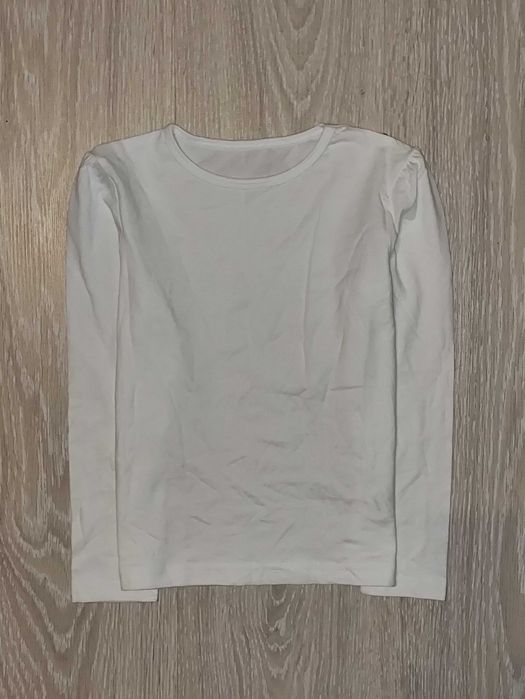 Білий, базовий реглан, лонг George на 5-6 років