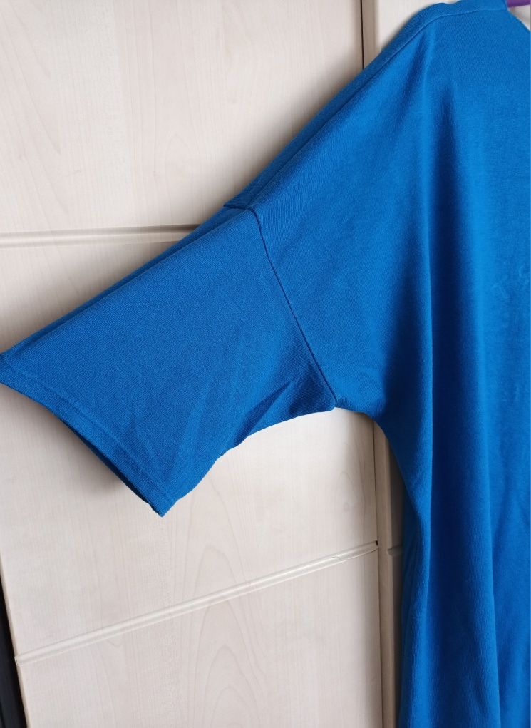 Sweterek niebieski New Collection rozmiar XL  XXL 3/4 rękaw
