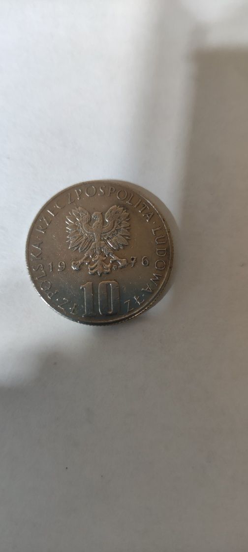 Moneta 10 zł Bolesław Prus z 1976 roku