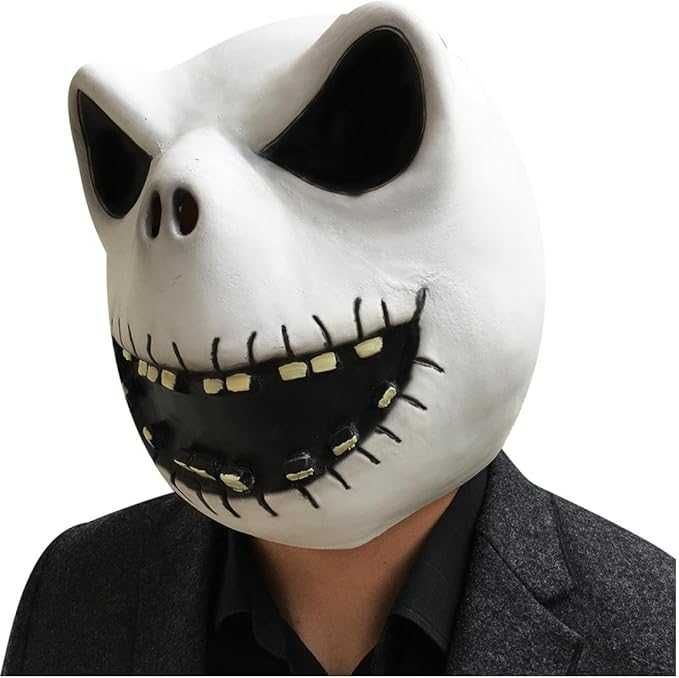 Maska lateksowa na halloween Jack Skellington Q424