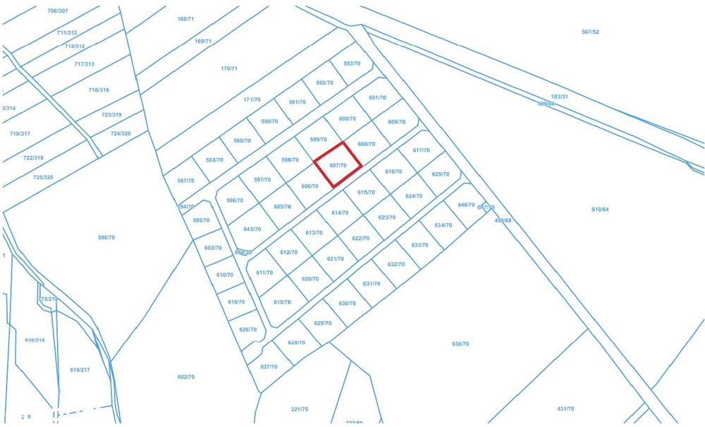 Chróścina ul. Czekoladowa - 1047 m2 - uzbrojona