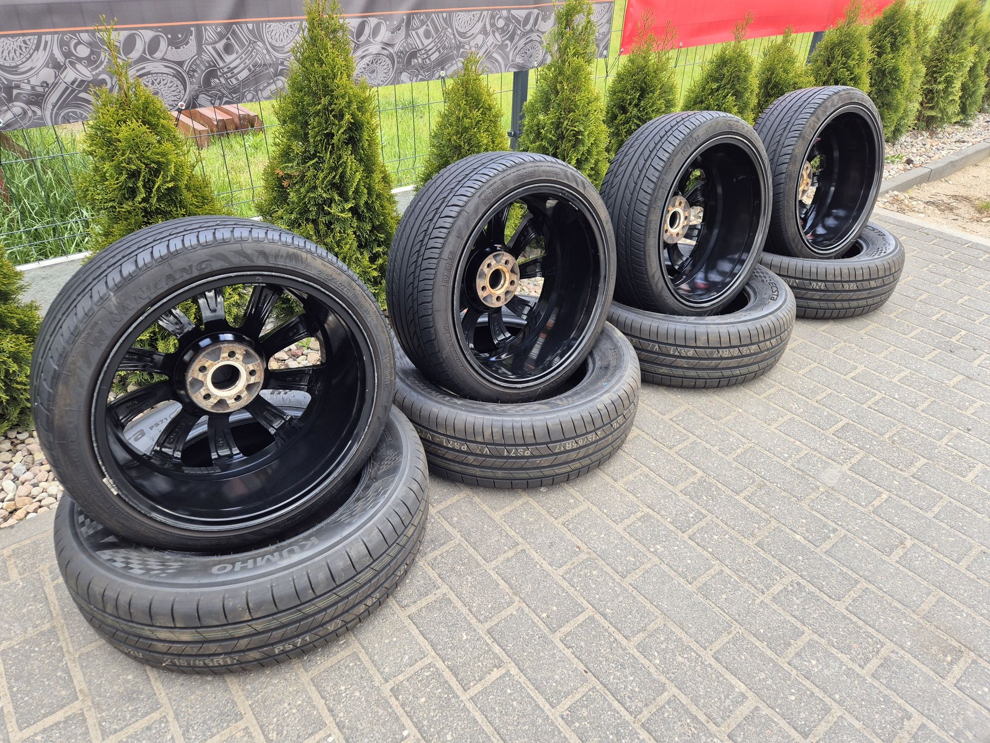 Koła Felgi Rial Lugano 18" 5x100 opony letnie Nakang.  Vw Audi Skoda