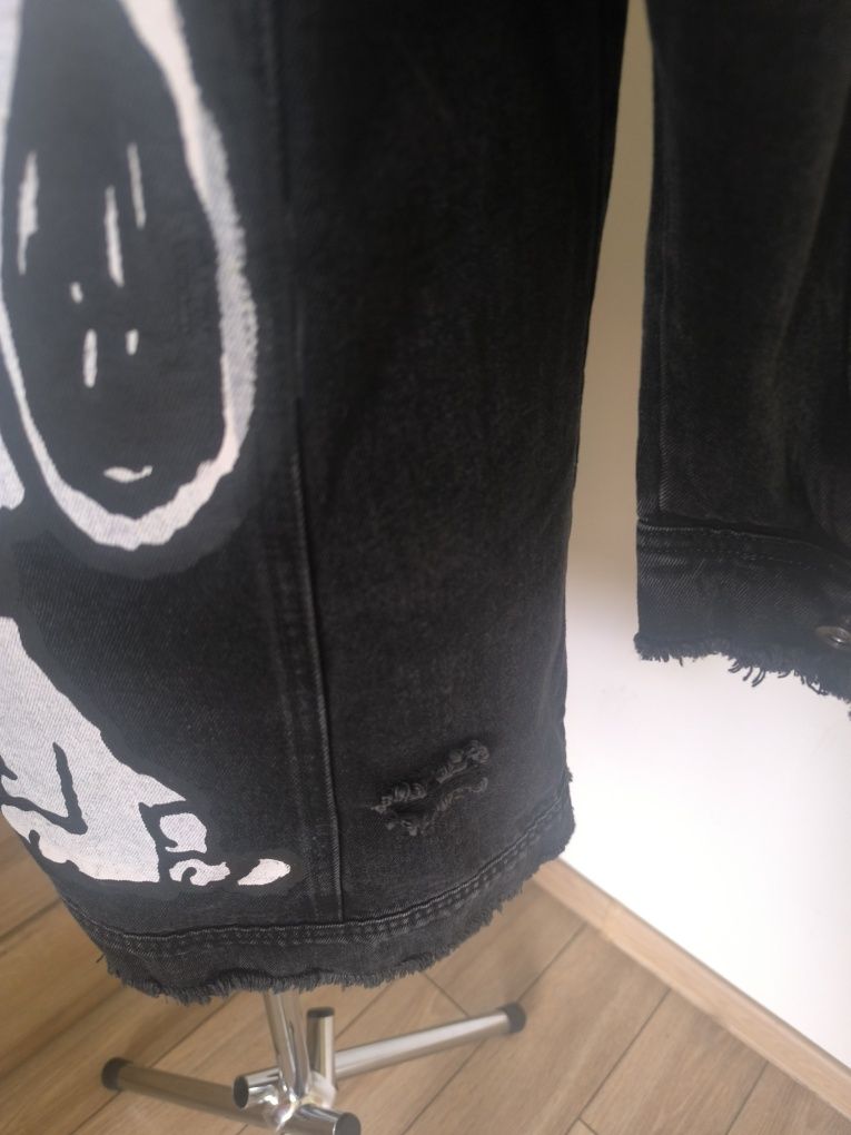 Kurtka długa jeans Modna
