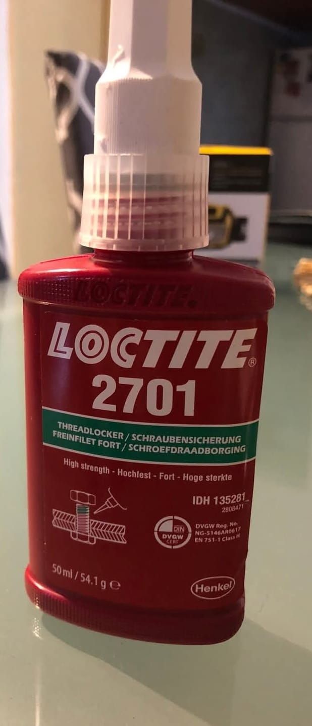 Cola Loctite Adesivo trava-rosca verde 50 ml