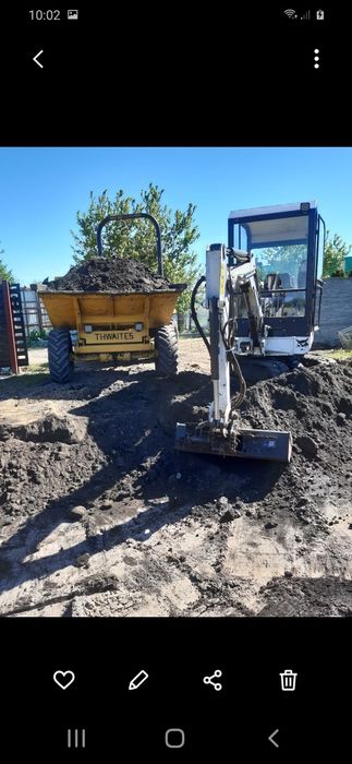 Prace ziemne Bobcat E19 Wozidło