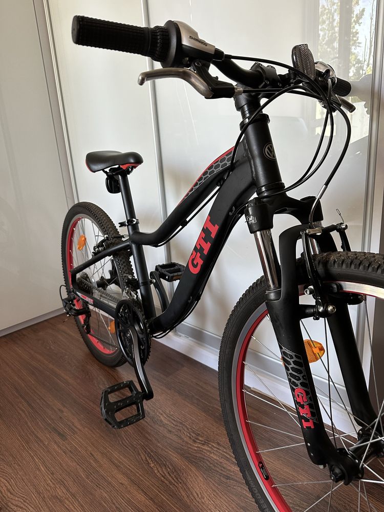 Rower młodzieżowy VW GTI MTB 24”, czarny mat.