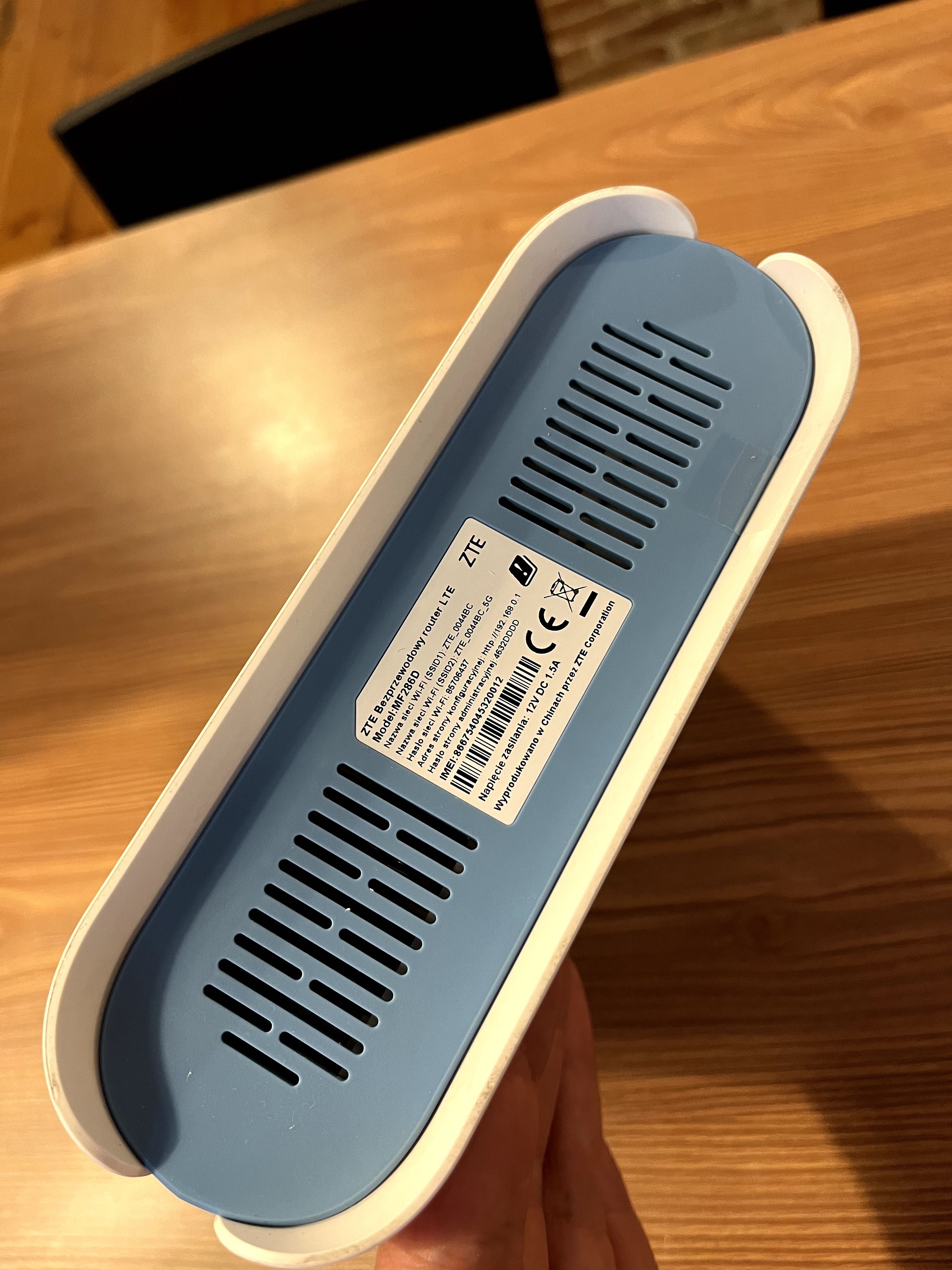 Router ZTE MF286D, bez SIMLock, WiFi,  LTE, agregacja 3x pasm
