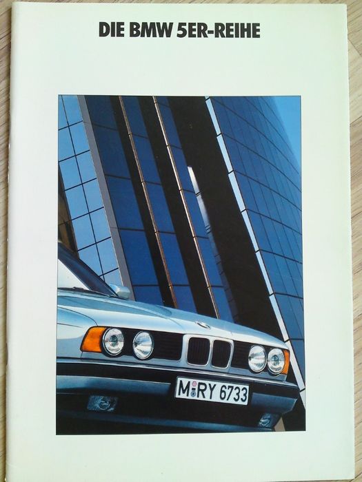 Prospekt BMW Seria 5 z 1991 roku