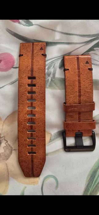 Skorzany pasek garmin 26mm orzechowy Nowy