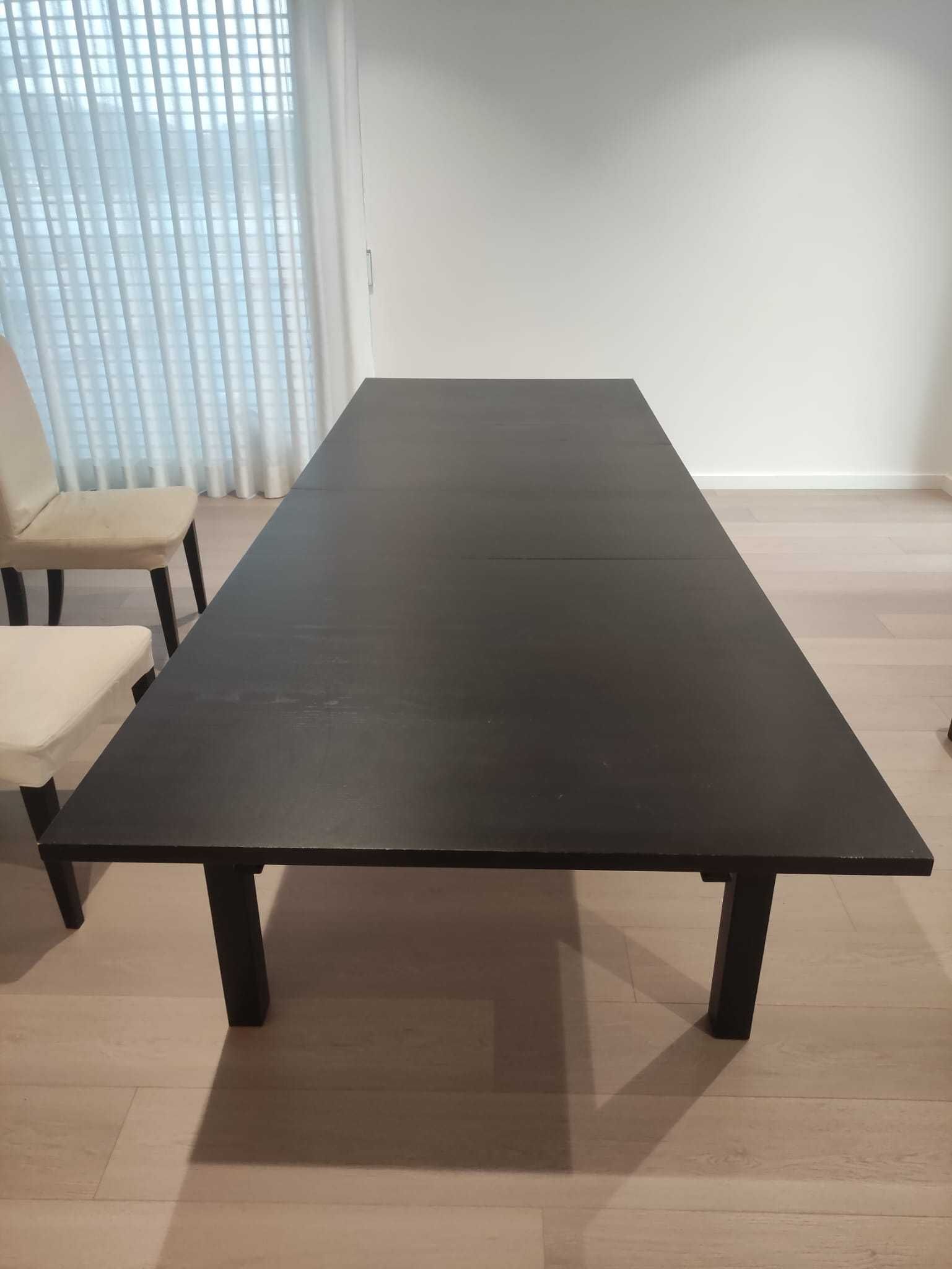 Mesa de Jantar IKEA BJURSTA extensível castanho-preto