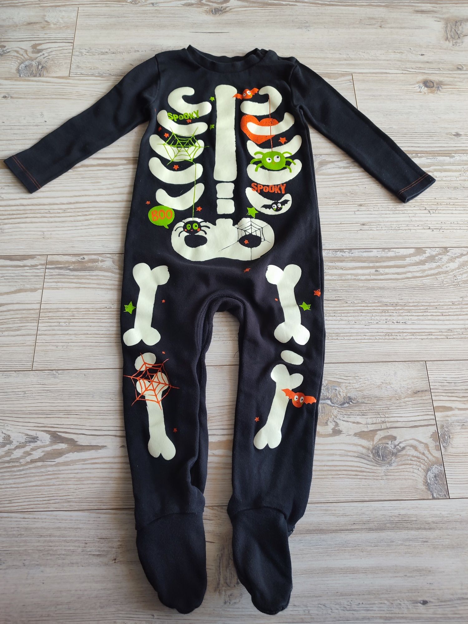 F&F śpiochy pajac świecący Halloween r.86