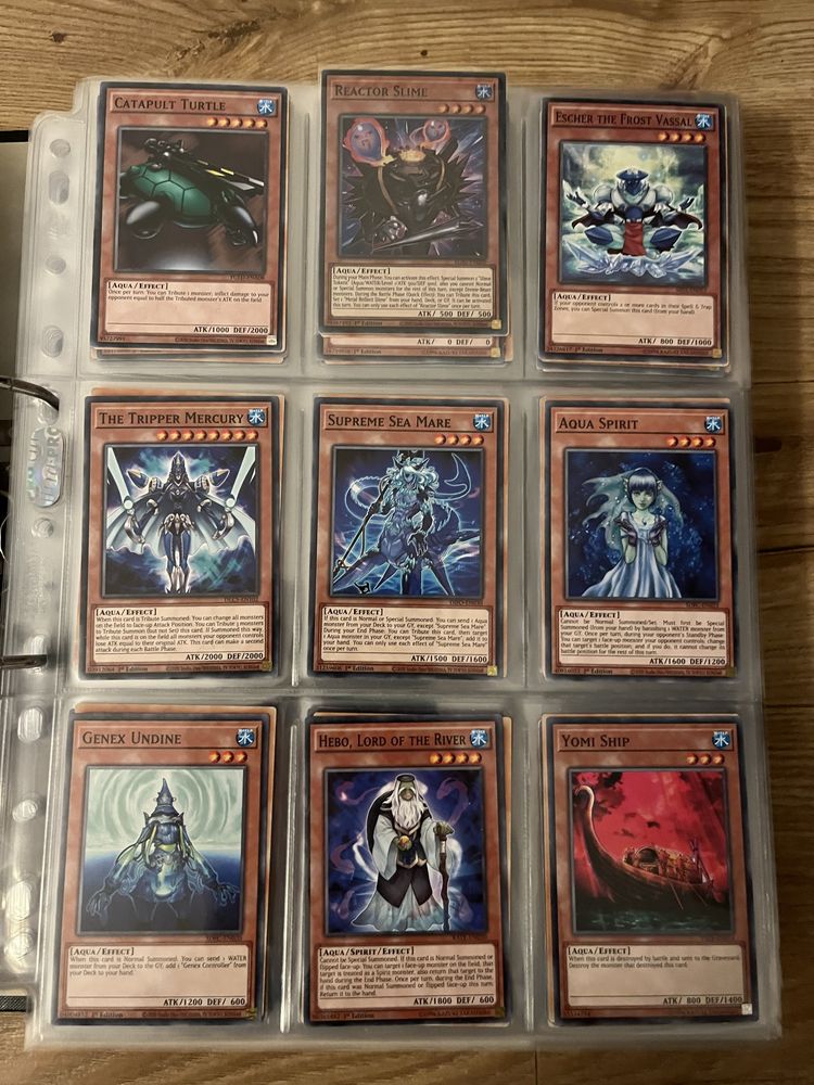 Oryginalne karty Yu-Gi-Oh! Aqua/Fish/Sea Serpent