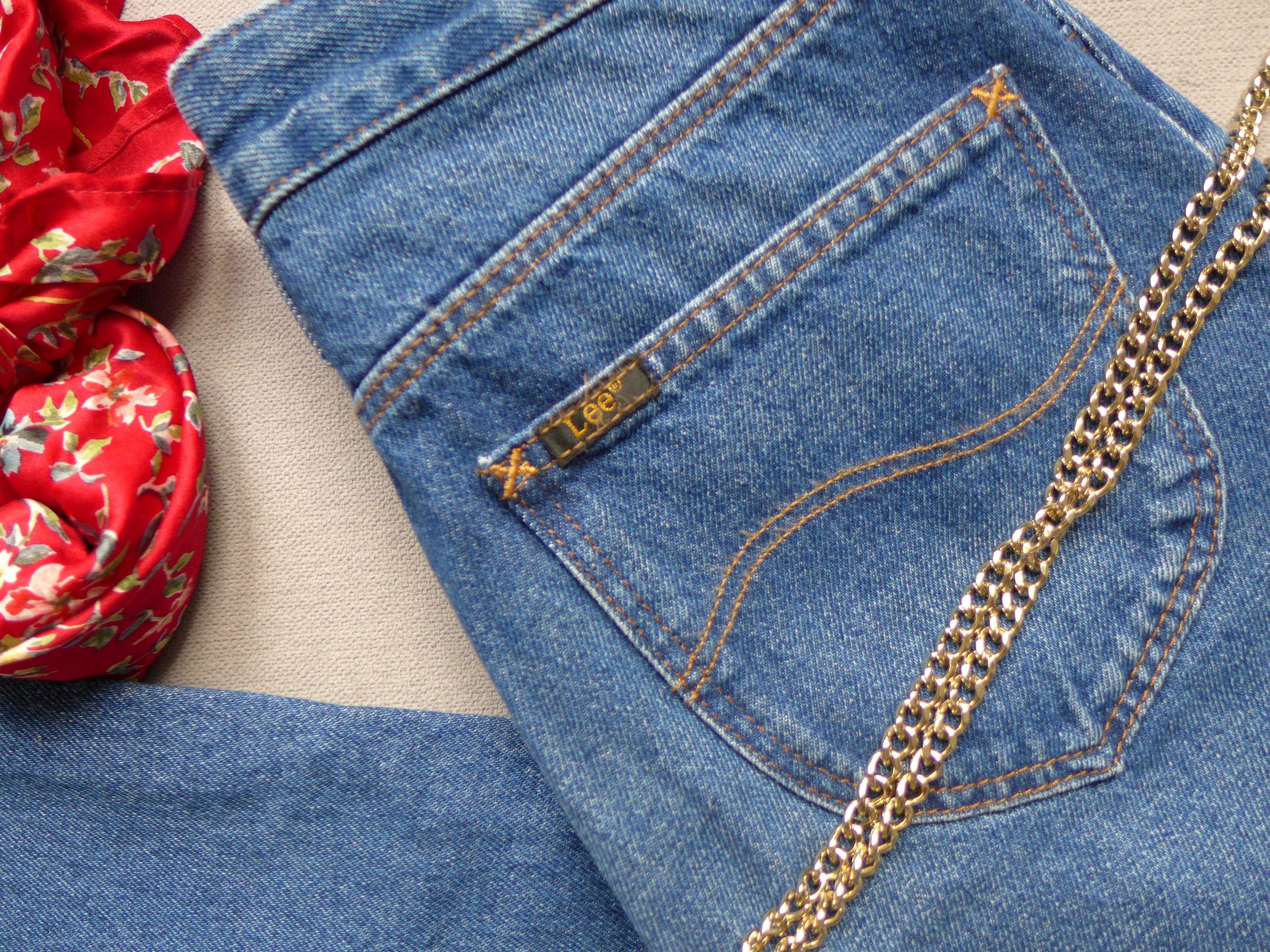 LUX klasyczne dżinsy LEE Mom Jeans L32IGAPP 27/31 XS 34 S 36 jak NOWE