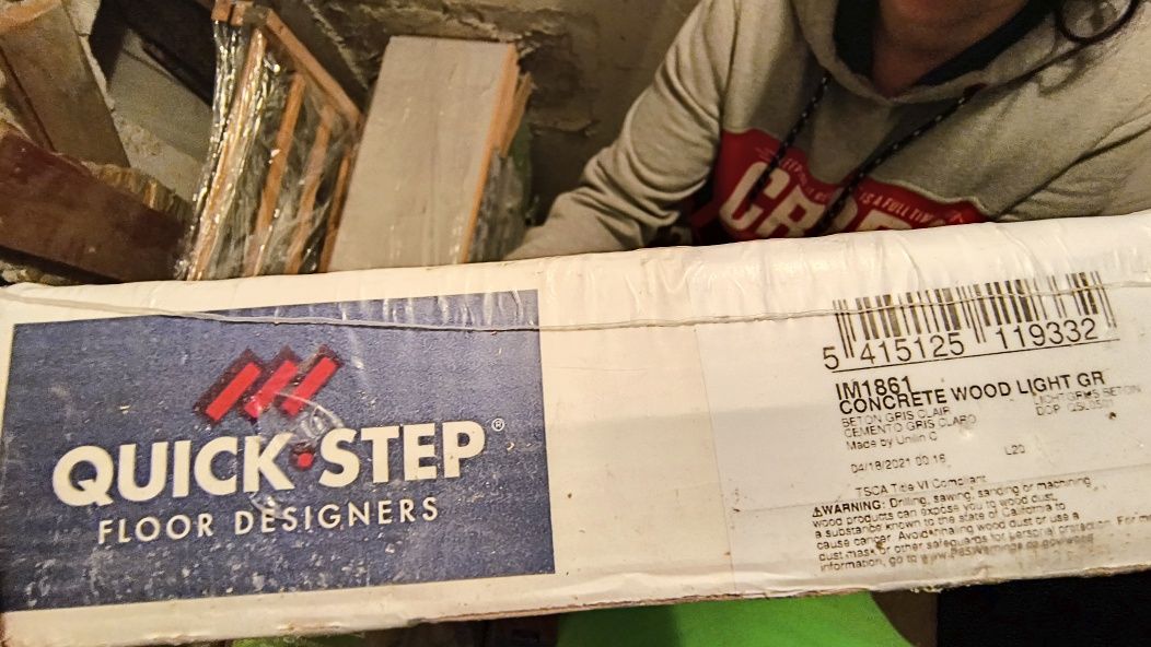 Panele Quick Step beton jasnoszary 9m2