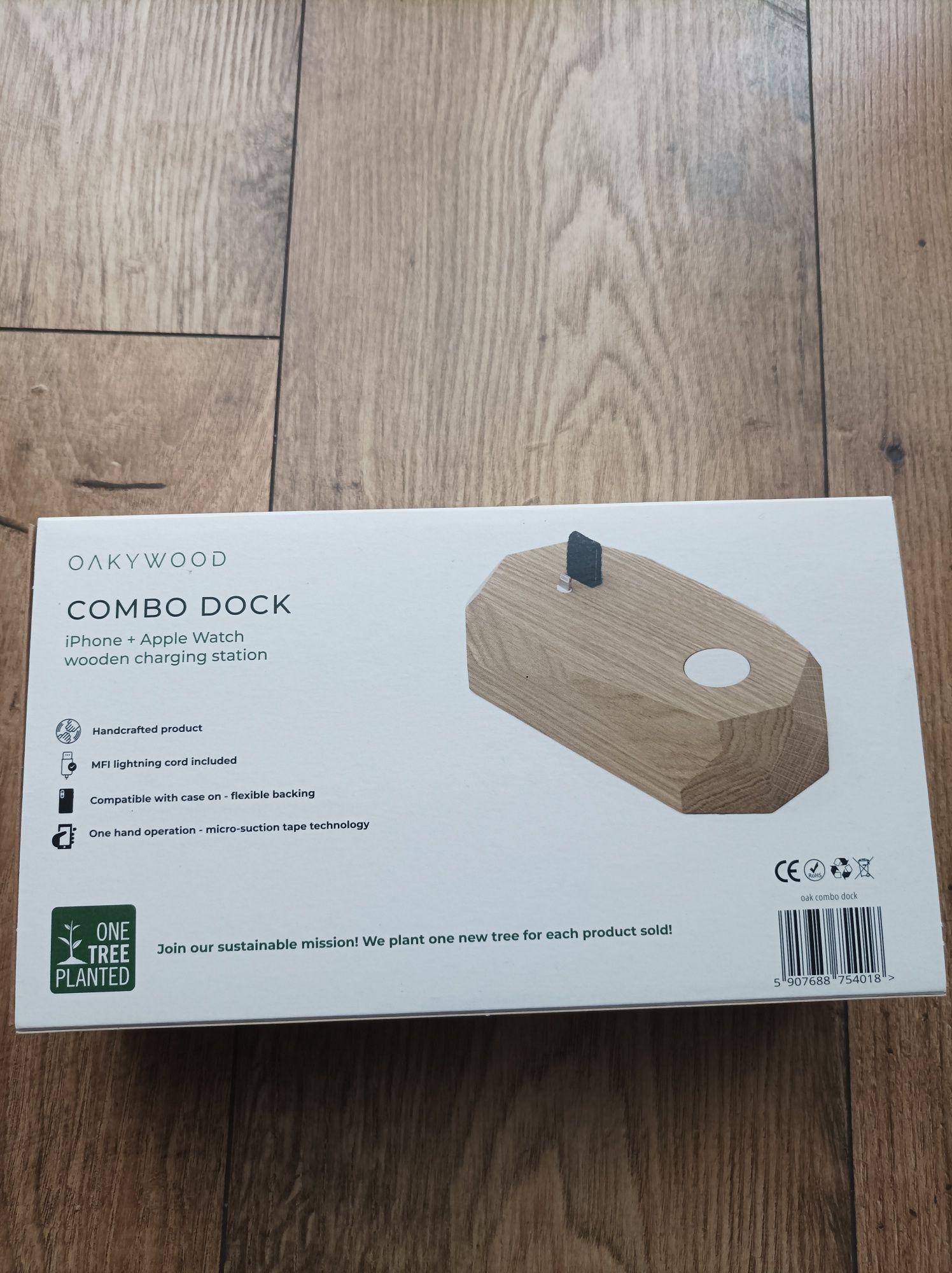 Combo dock iPhone i Apple Watch Oakywood