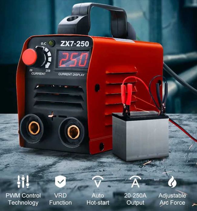 F227 Aparelho soldar INVERTER 250A LCD Mini Máquina de Solda Elétrica