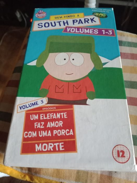 South Park 3 volumes em VHS