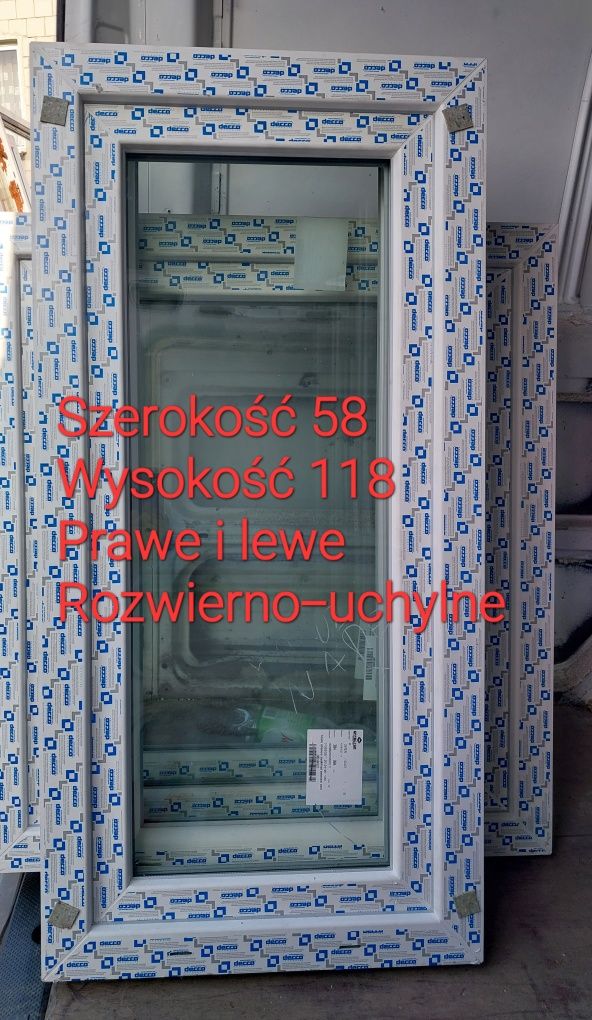 Okno nowe 58x119 Rozwierno-uchylne