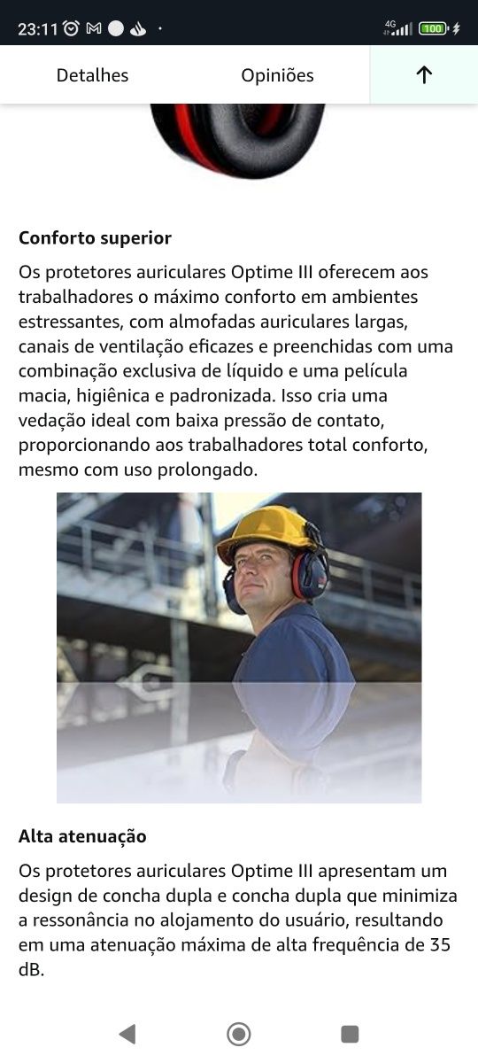 Auriculares de proteção