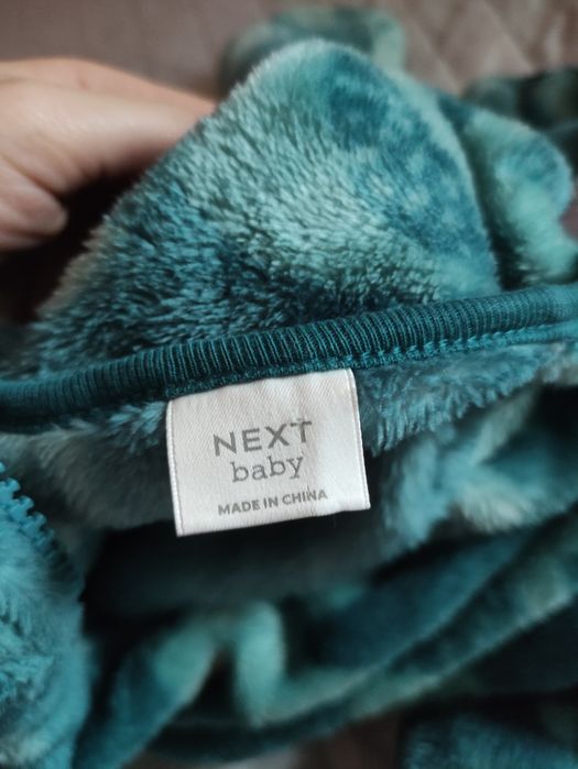 Теплий махровий чоловічок, піжама, комбінезон Next 9-12 міс 80 см