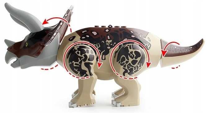 2szt. Nowe Modele Figurki Dinozaurów 28cm Wybór do LEGO Jurassic World