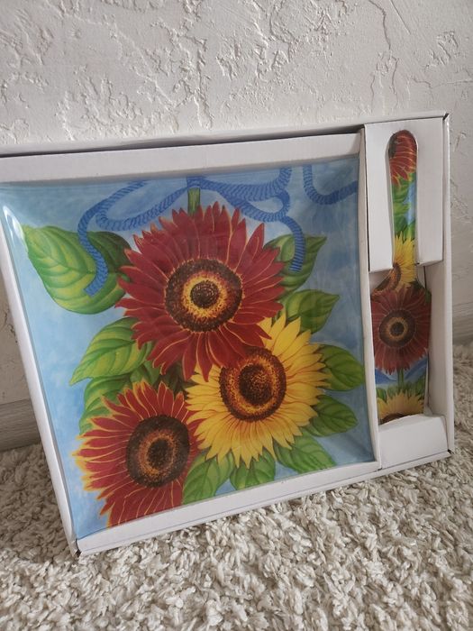 Набор для торта, набір для торту, блюдо для торта,блюдо и лопатка для