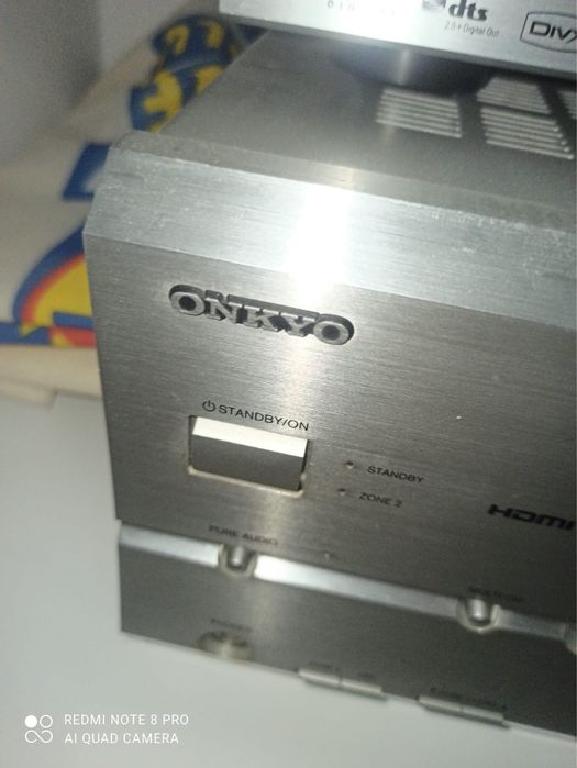 Zestaw Audio Onkyo + Klipsch – Amplituner + DVD + Głośniki kino domowe
