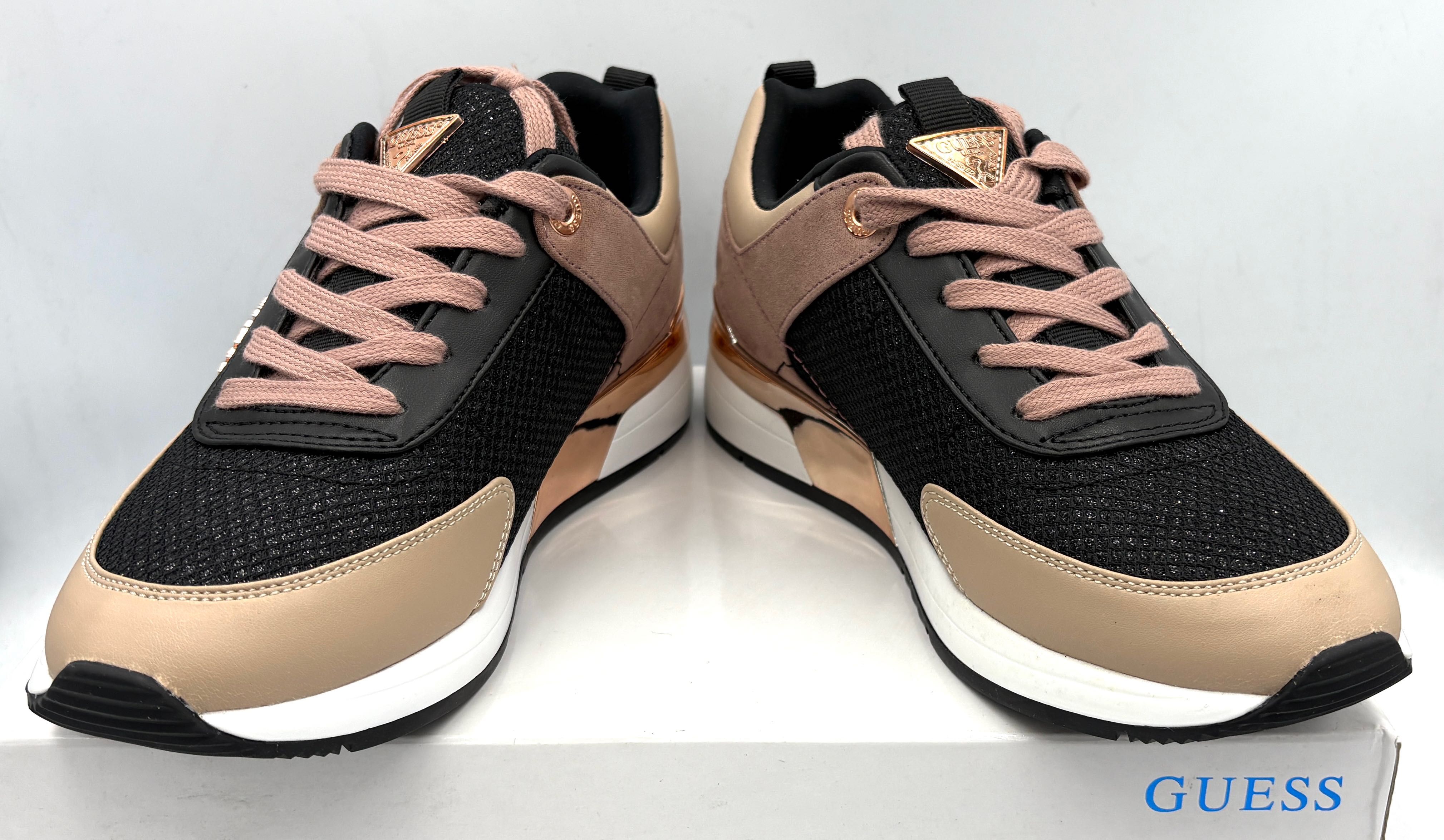 ‼️Nowe oryginalne sneakersy GUESS Marlyn3 różowe czarne 38 AZ 153
