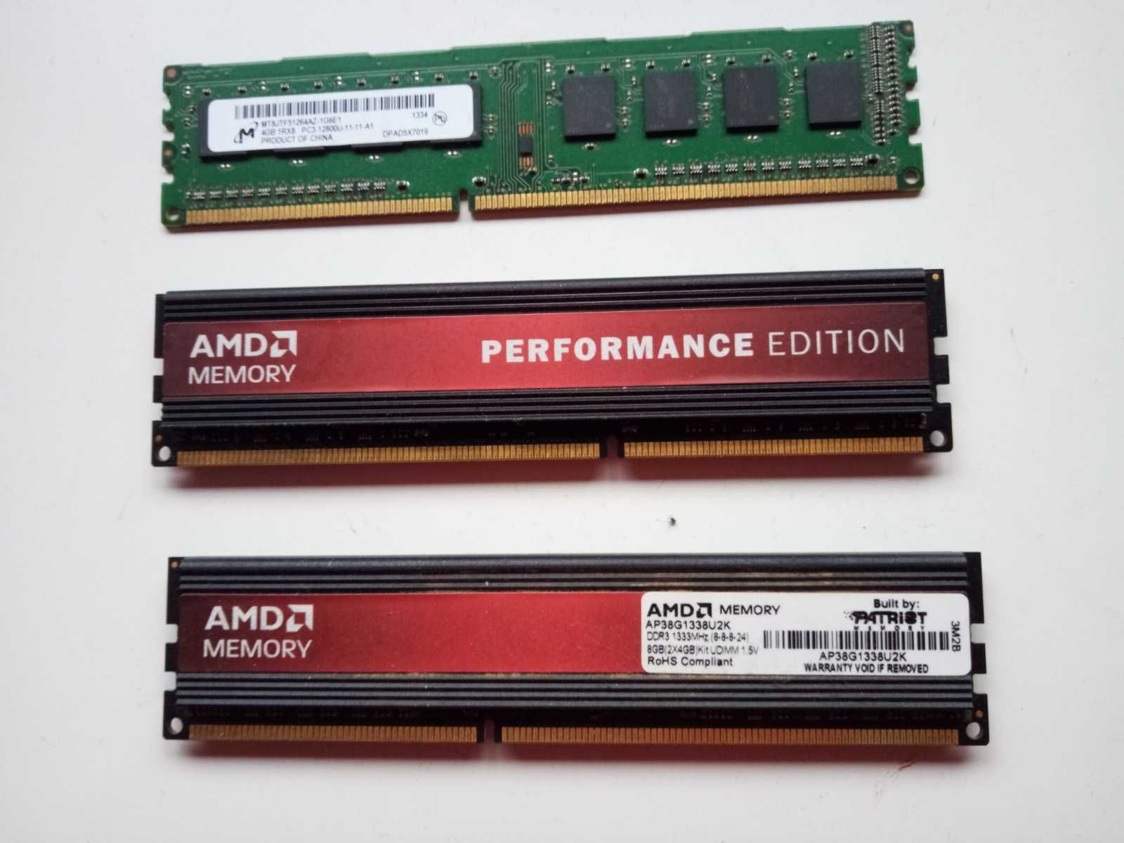 varias memorias ram