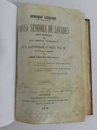 Livro Nossa Senhora de Lourdes - 1876