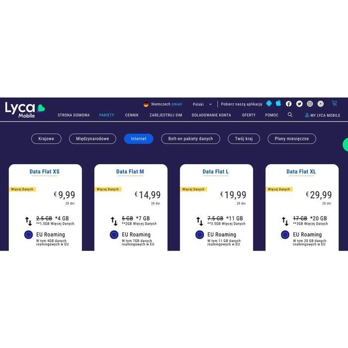 LycaMobile DE +49 Starter Niemcy SIM Card Prepaid Active €5