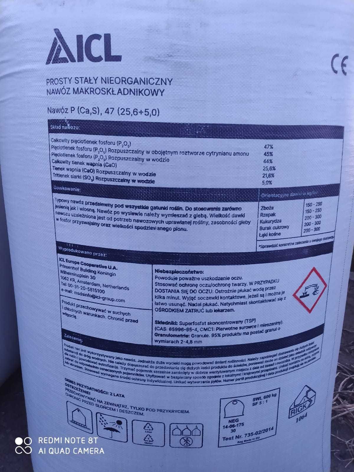 Superfosfat potrójny, Trifosgran Premium,  nie fosforan amonu