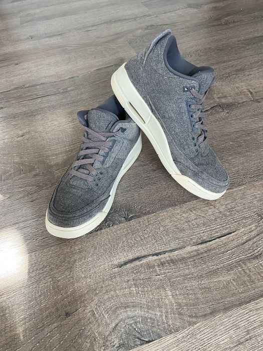 Кросівки кроссовки Nike Air Jordan 3 Retro Wool Grey 45-46р, 29-30см