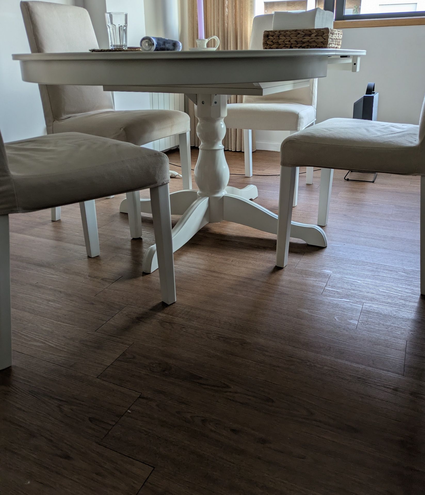 Mesa de Jantar Redonda Extensível IKEA